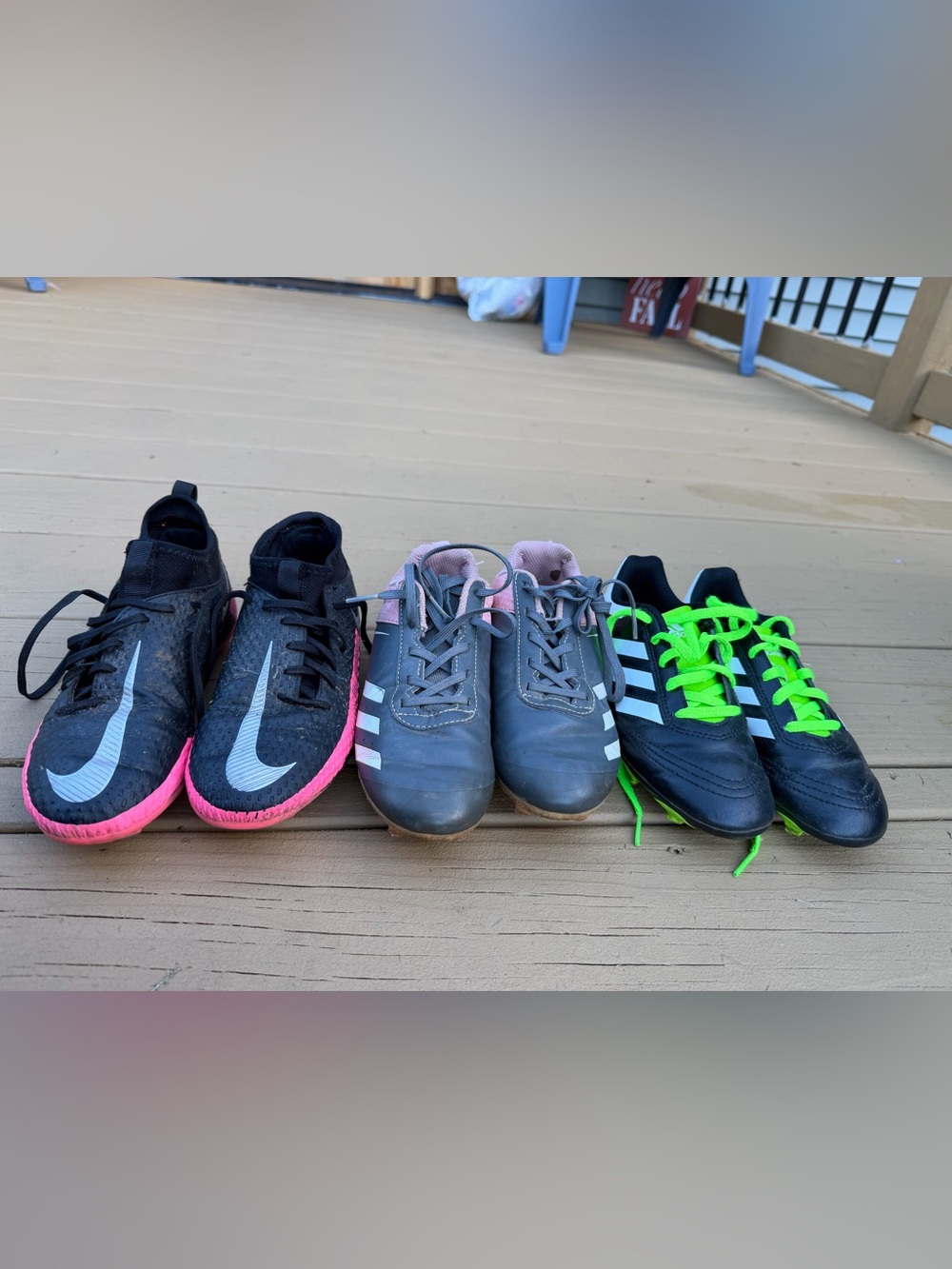 Nike Kids Black Sneakers with Pink Trim